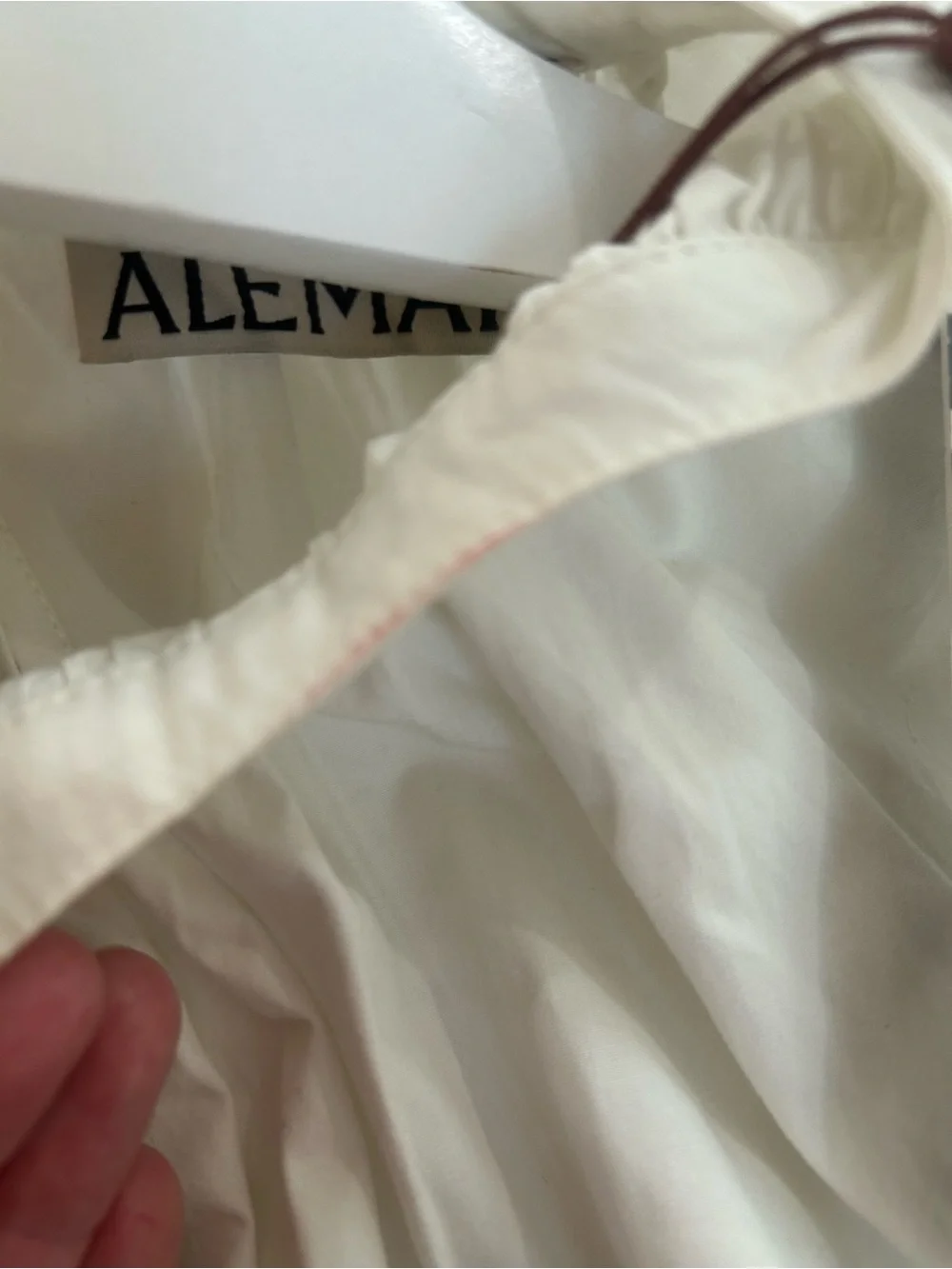 Alemais White Embroidered Mini Dress